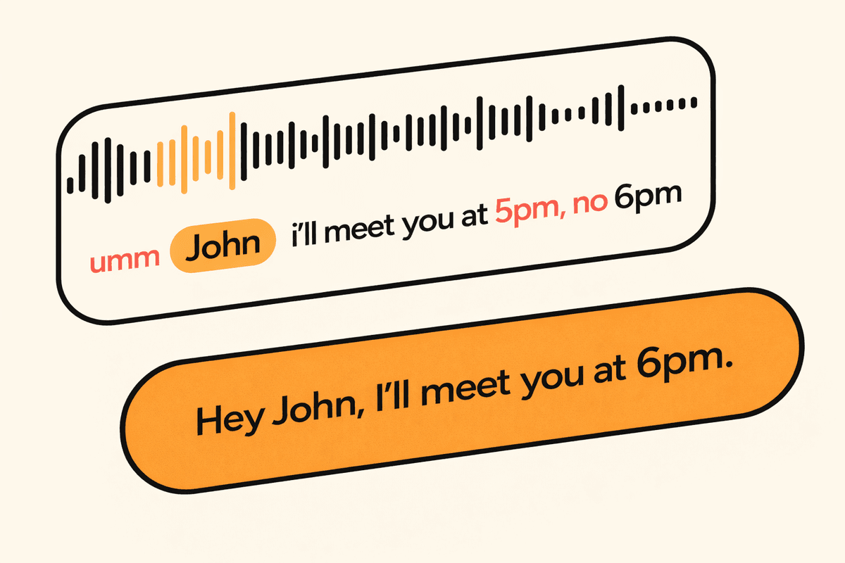 Voice to text demonstration